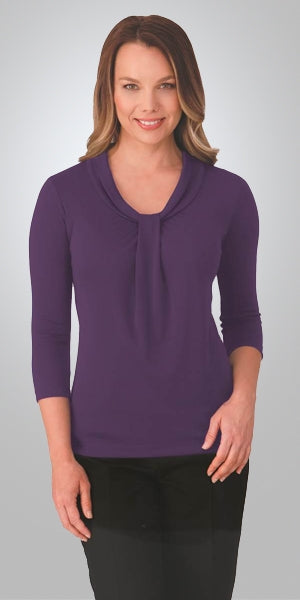 UA-2221DL PIPPA KNIT 3/4 SLEEVE - DARK LILAC