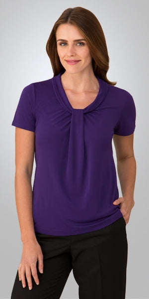 UA-2222DL PIPPA S/S KNIT - DARK LILAC