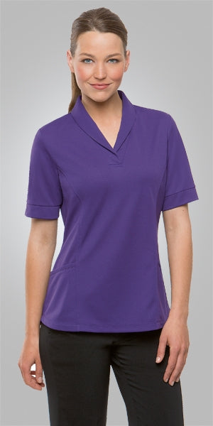 UA-2230 CITY HEALTH ACTIVE S/SLEEVE ROLL COLLAR - LILAC