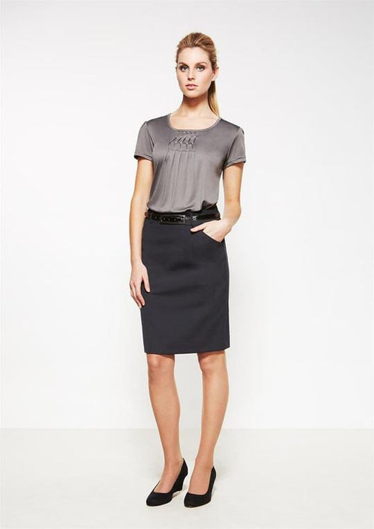 24015 - WOMENS MULTI-PLEAT SKIRT