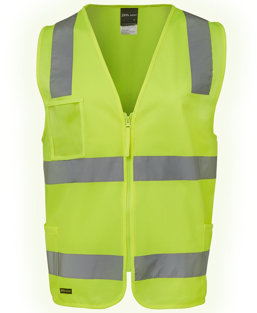 6DNSZ - HI VIS (D+N) ZIP SAFETY VEST
