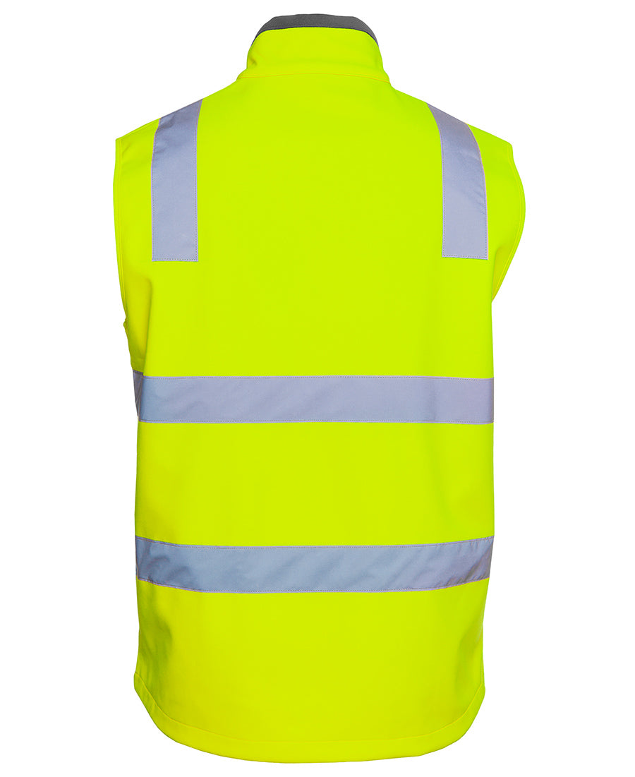 6DWV- HI VIS |D+N| WATER RESISTANT SOFTSHELL VEST