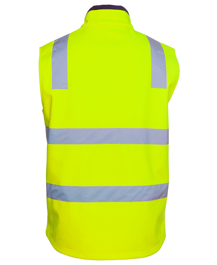 6DWV- HI VIS |D+N| WATER RESISTANT SOFTSHELL VEST