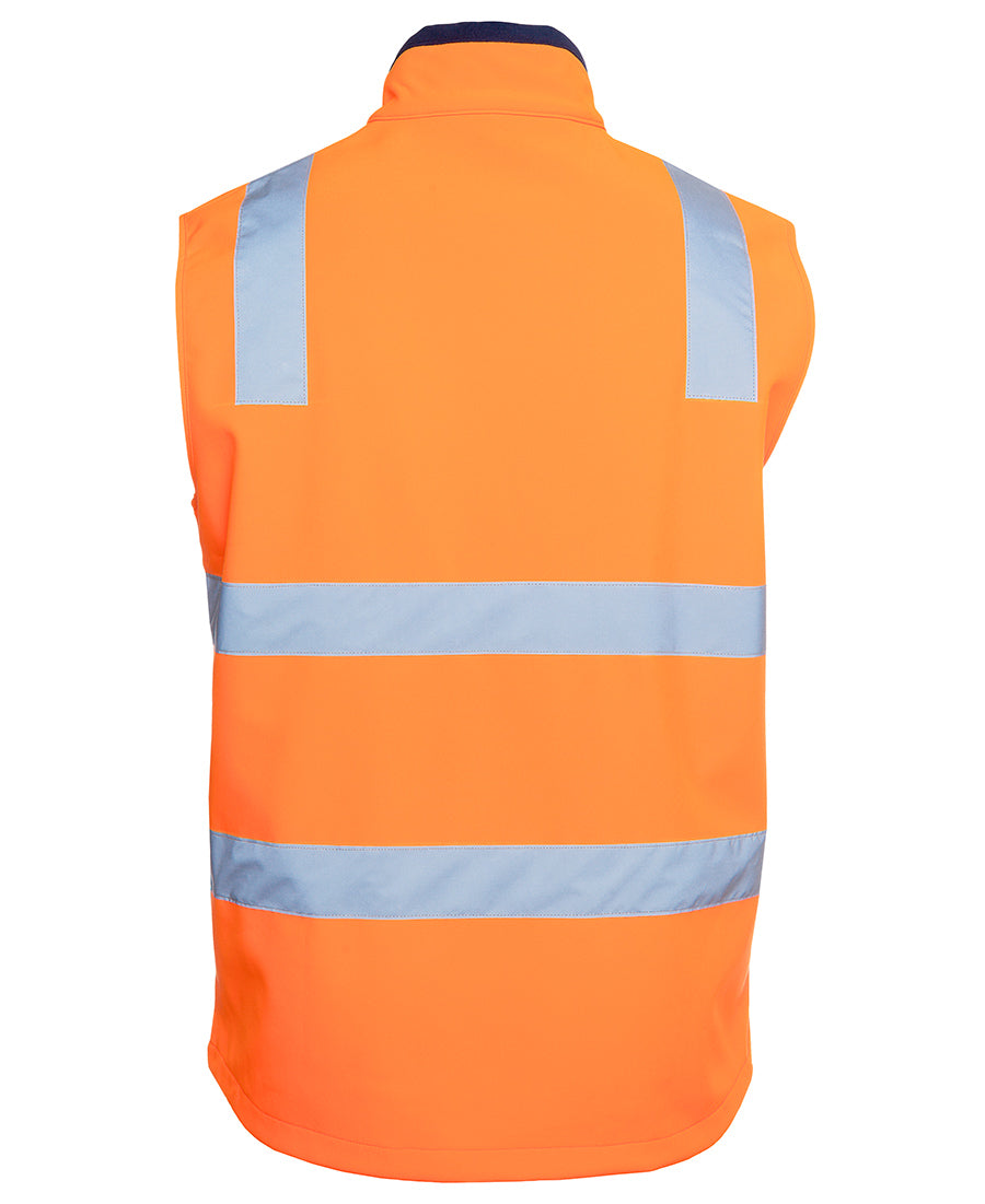 6DWV- HI VIS |D+N| WATER RESISTANT SOFTSHELL VEST