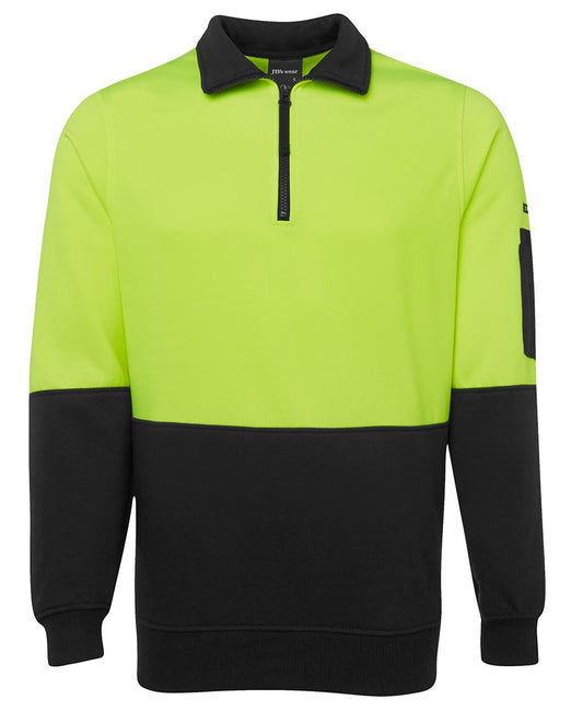 6HVFH - HI VIS 1/2 ZIP FLEECY SWEAT