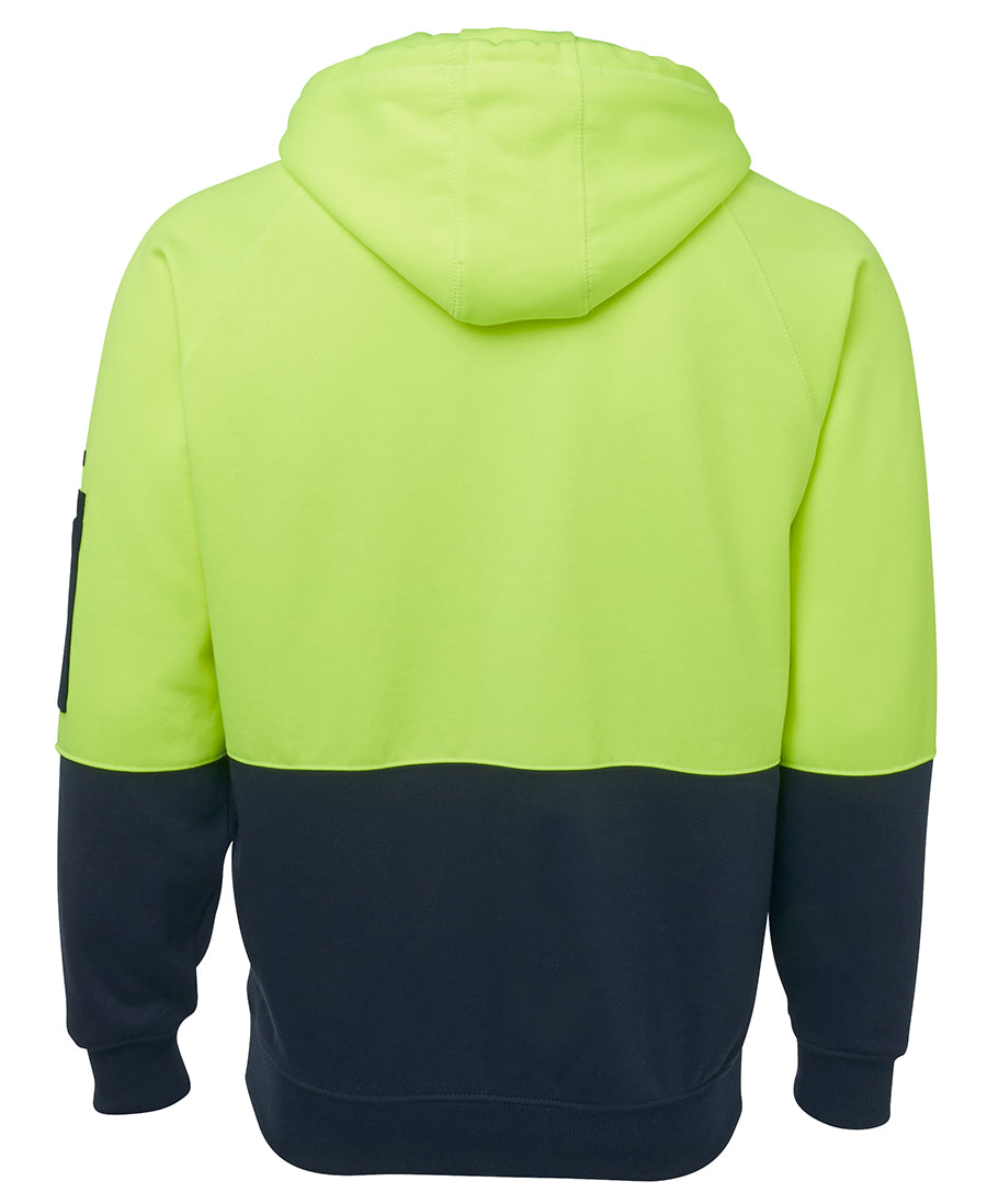 6HVH - HI VIS FULL ZIP FLEECY HOODIE