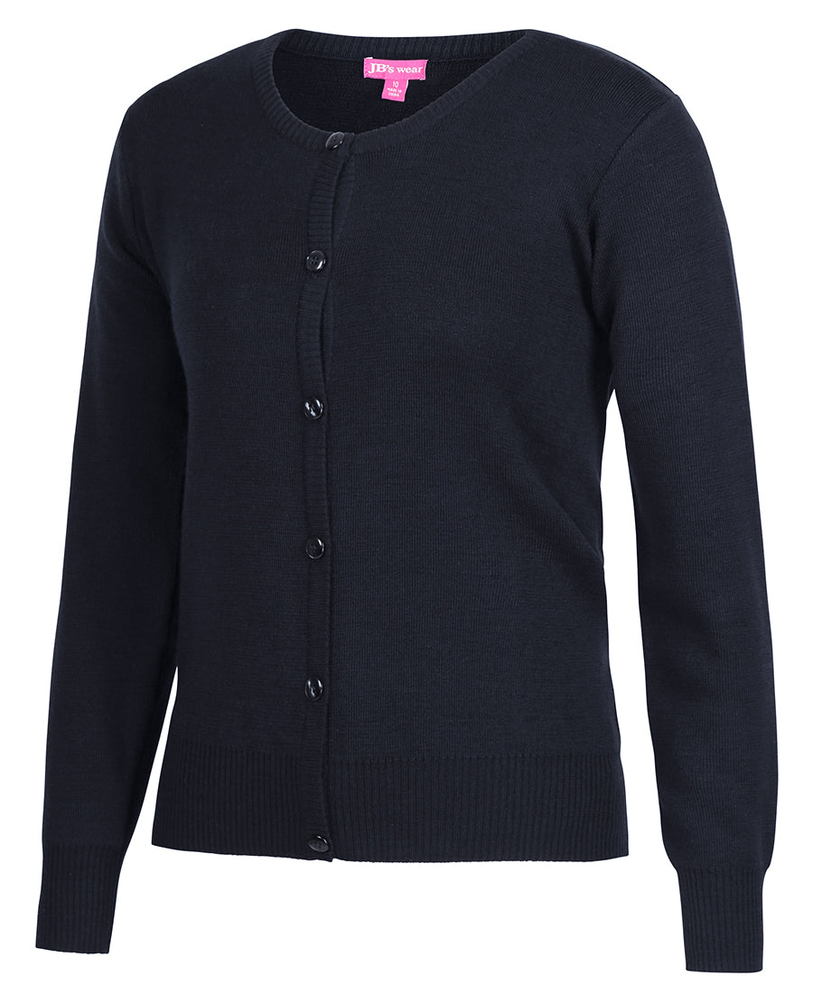6L1CN - LADIES CORPORATE CREW NECK CARDIGAN