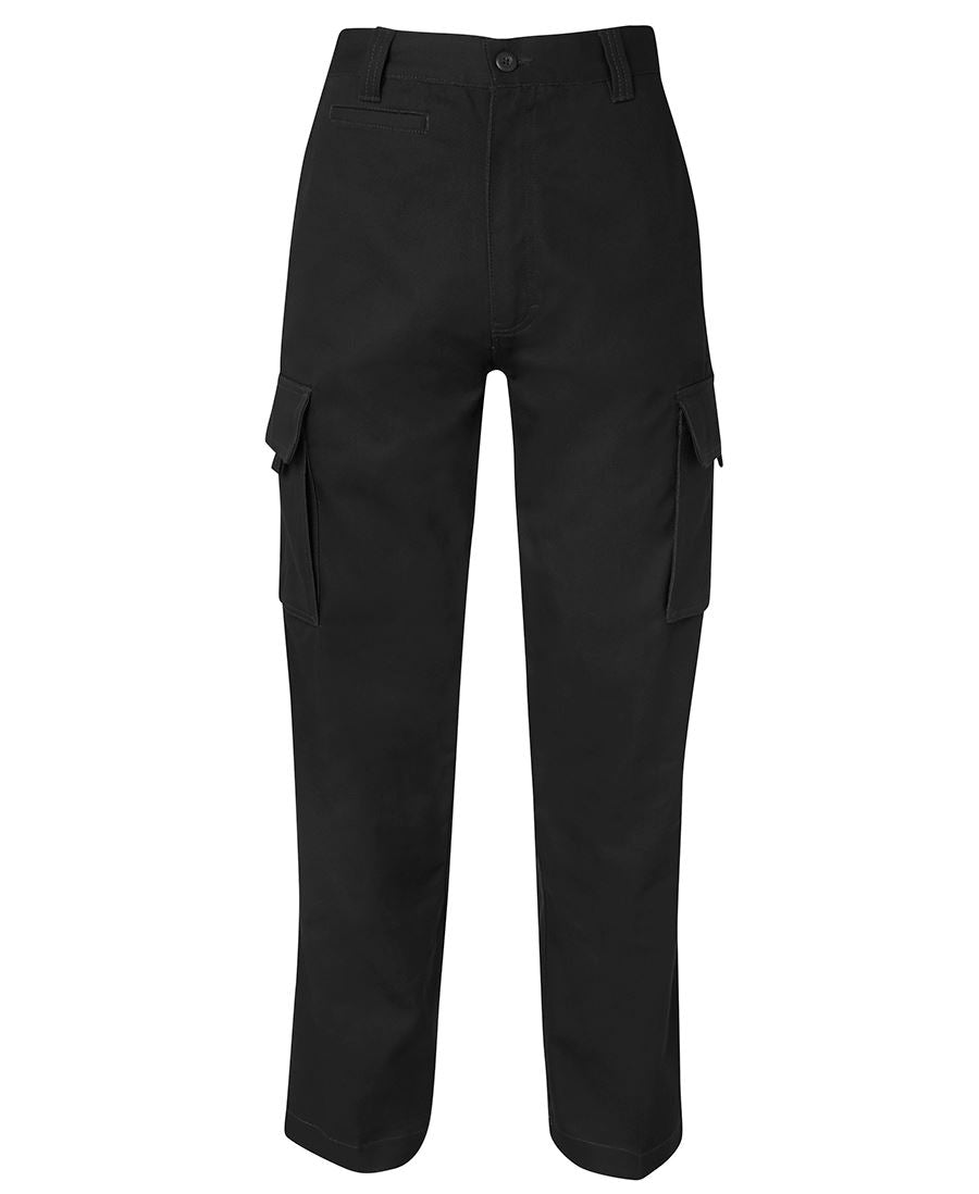 6MP - ADULTS MERCERISED WORK CARGO PANT BLACK