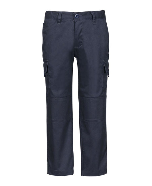 6MP - KIDS MERCERISED WORK CARGO PANT NAVY