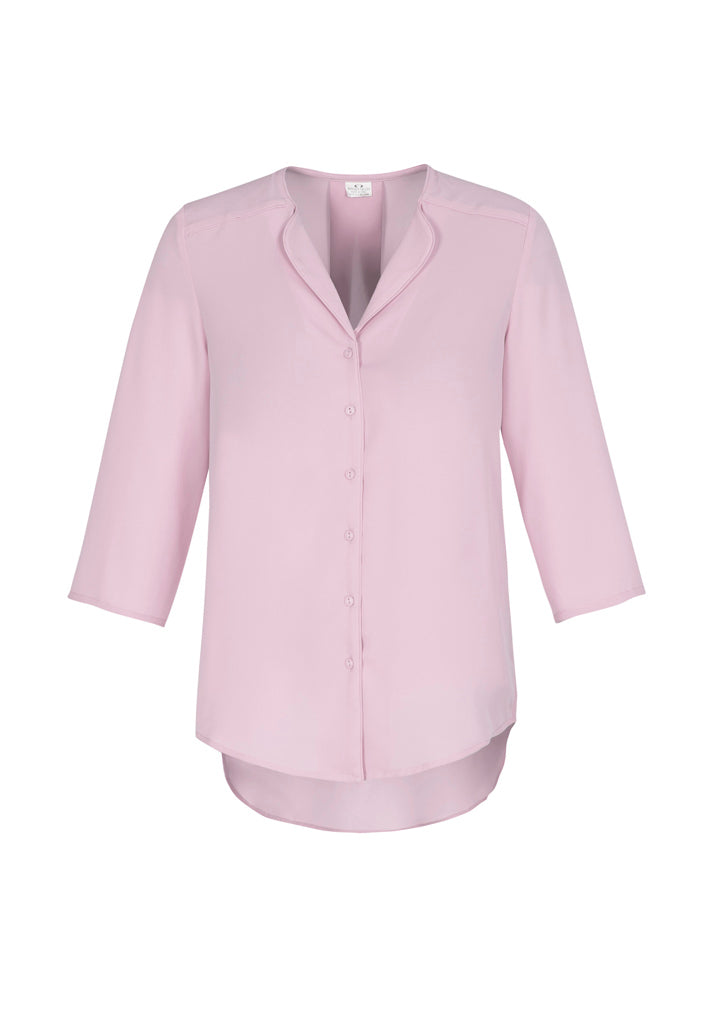 S015LT - LILY LADIES LONGLINE BLOUSE