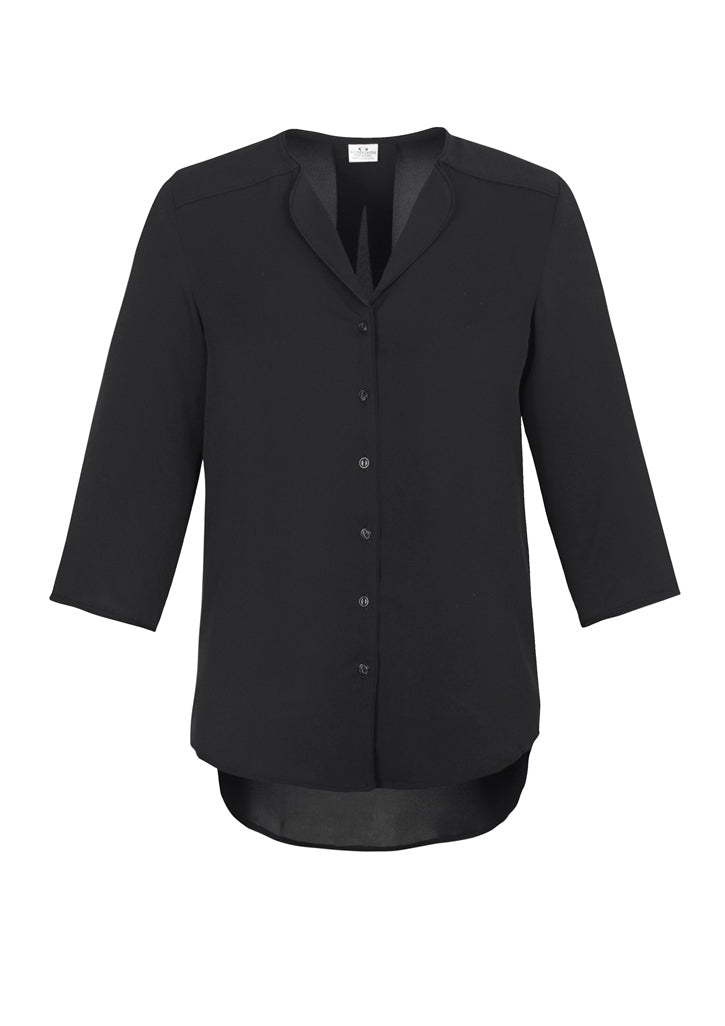 S015LT - LILY LADIES LONGLINE BLOUSE