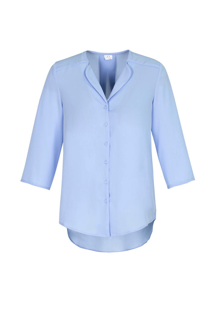 S015LT - LILY LADIES LONGLINE BLOUSE