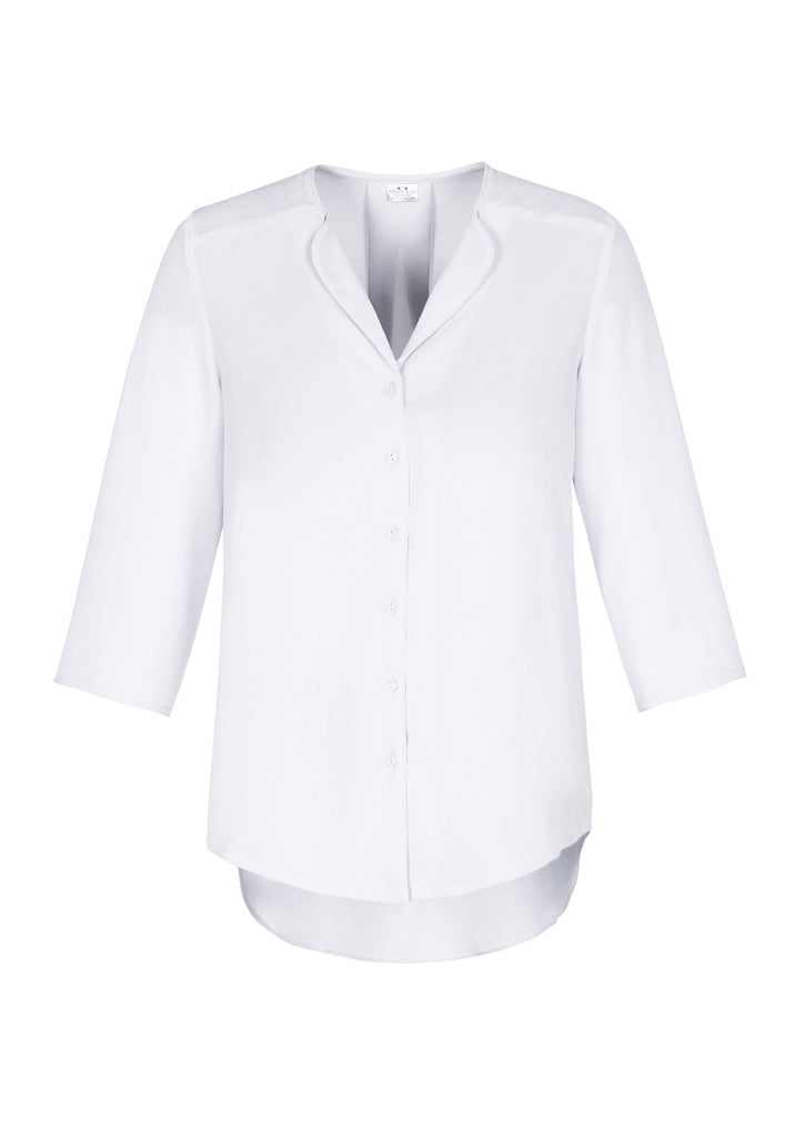 S015LT - LILY LADIES LONGLINE BLOUSE