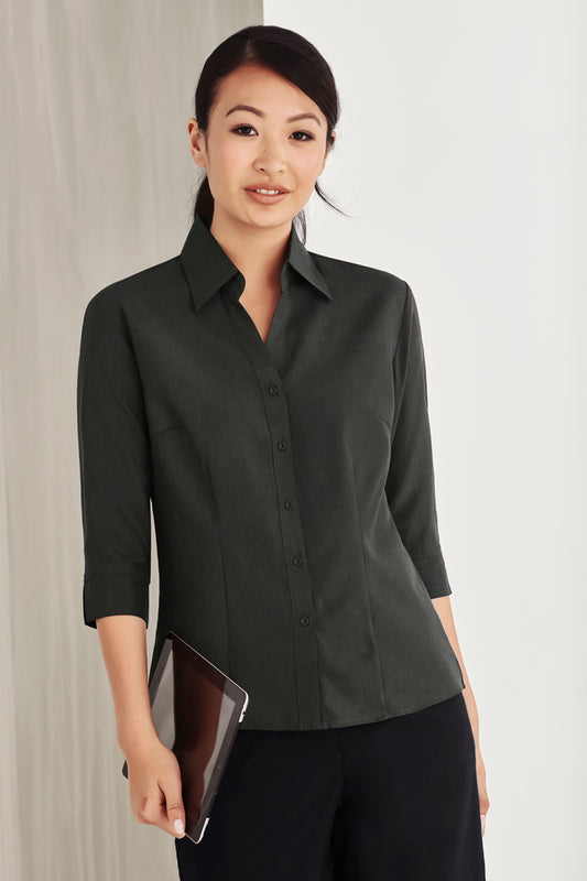 LB3600 - LADIES PLAIN OASIS 3/4 SLEEVE SHIRT