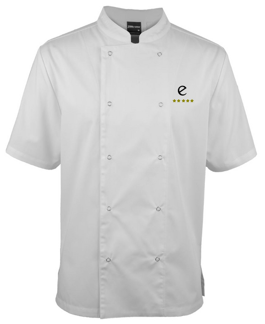 EC-5CJS S/S Snap Button Chefs Jacket (5 Star Logo)