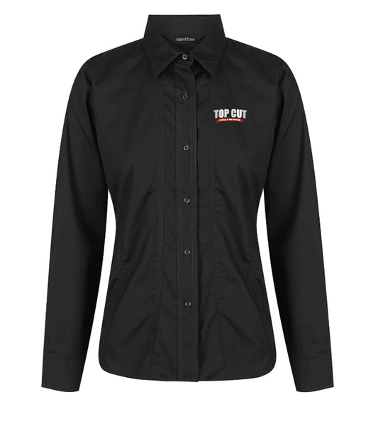 TC-W14 – LADIES ASTON LONG SLEEVE SHIRT BLACK