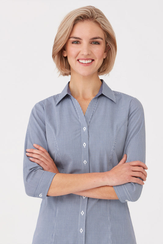 NEXIA-2444 Pippa Check 3/4 Sleeve