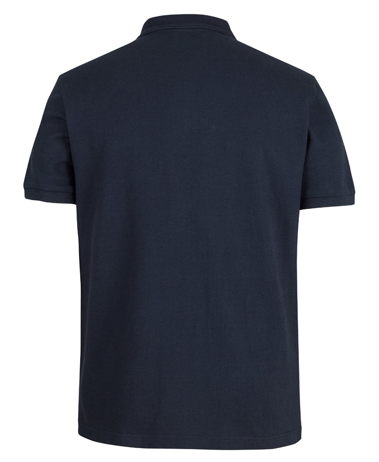 CPS-2PCS C of C 320g Popcorn Cotton Polo Navy