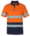 6DCPS - HI VIS (D+N) S/S COTTON POLO