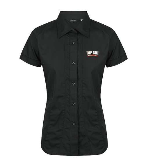 TC-W15 – LADIES ASTON SHORT SLEEVE SHIRT BLACK