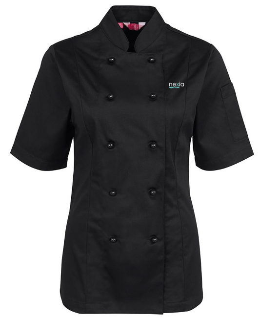 NEXIA-5CJ21 Ladies S/S Chef's Jacket
