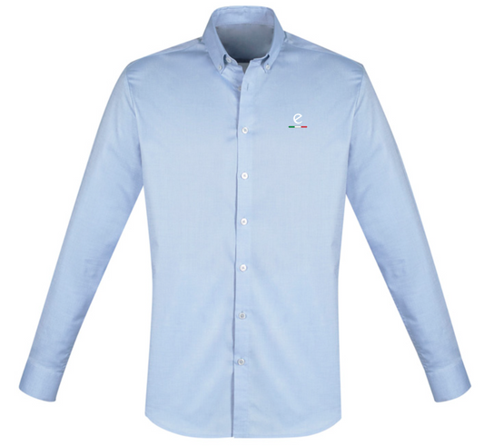 EC-S016ML Mens Camden Long Sleeve Shirt Blue