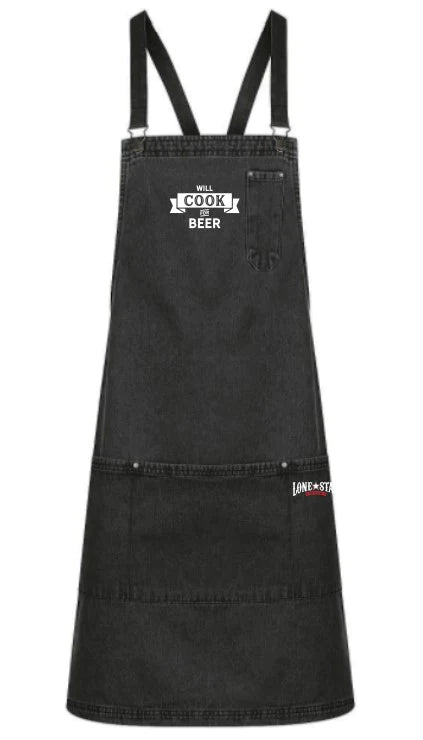 LSA27 - LOUIE APRON STONEWASH BLACK (3 DIFFERENT PRINT-MIX)