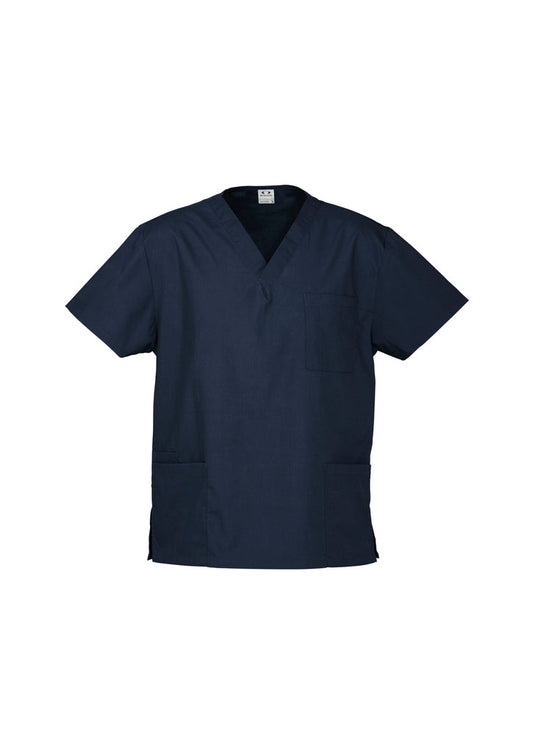 LS-H10612 UNISEX SCRUB TOP - NAVY