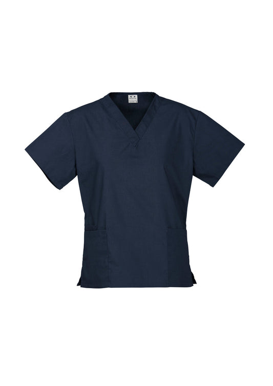 LS-H10622 LADIES SCRUB TOP - NAVY