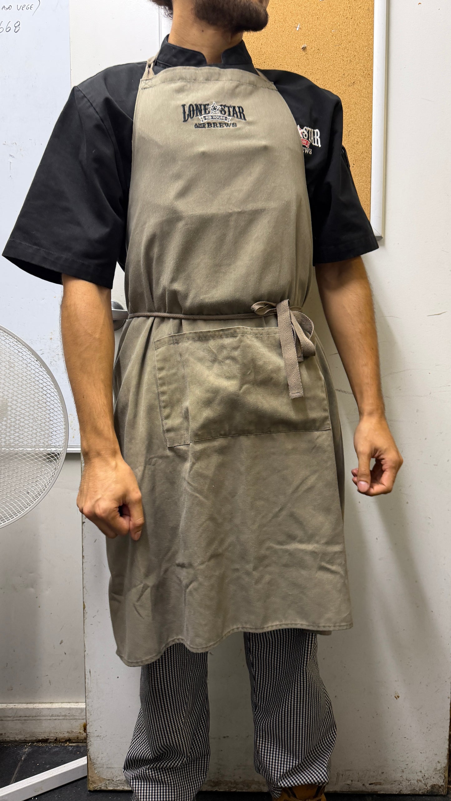 LSRH-5A - Apron With Pocket Latte