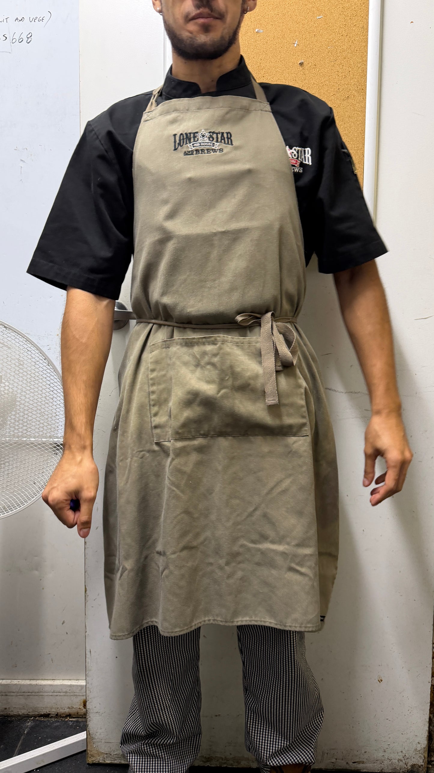 LSRH-5A - Apron With Pocket Latte
