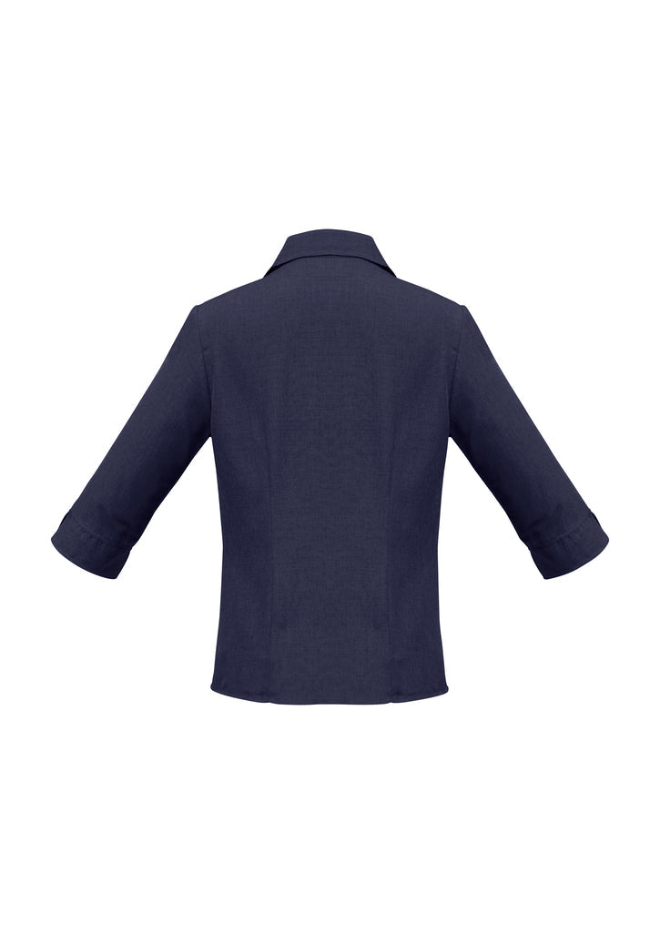 LS-LB3600 LADIES 3/4 OASIS SHIRT - NAVY