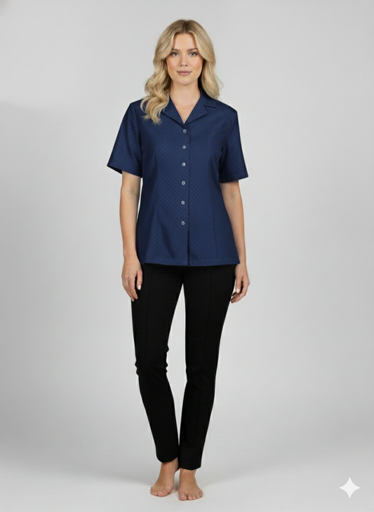 NEXIAAC003 - WOMEN'S CLASIC CARE SHIRT DARK BLUE