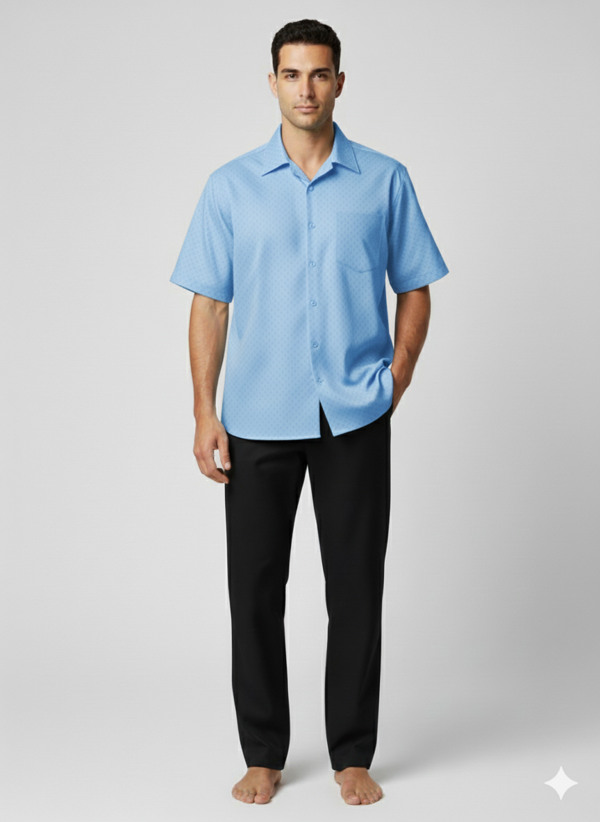 NEXIAAC001 - MEN’S CLASSIC CARE SHIRT SKY BLUE