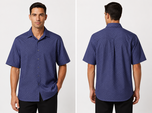 NEXIAAC001 - MEN’S CLASSIC CARE SHIRT DARK BLUE