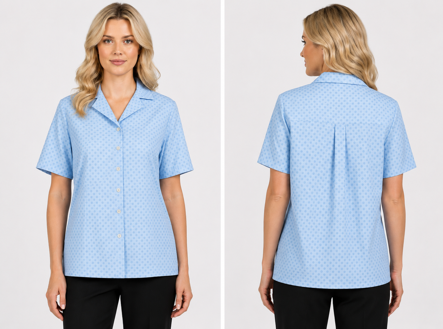 NEXIAAC003 - WOMEN'S CLASSIC CARE SHIRT SKY BLUE