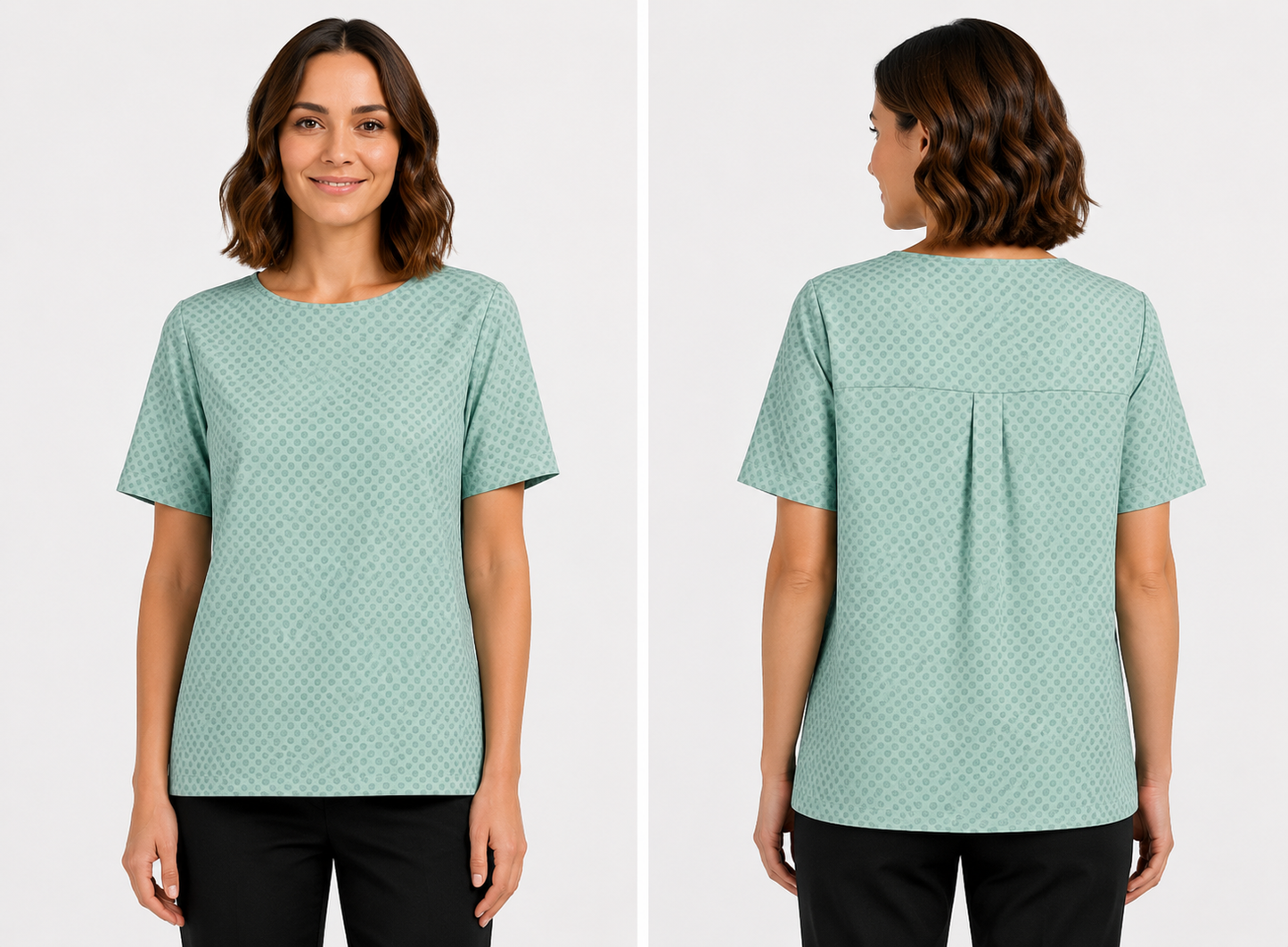 NEXIAAC005 - WOMEN’S BOAT NECK TUNIC MINT