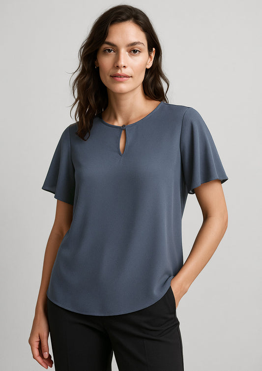 NEXIA-RB261LS Womens Vienna Short Sleeve Blouse
