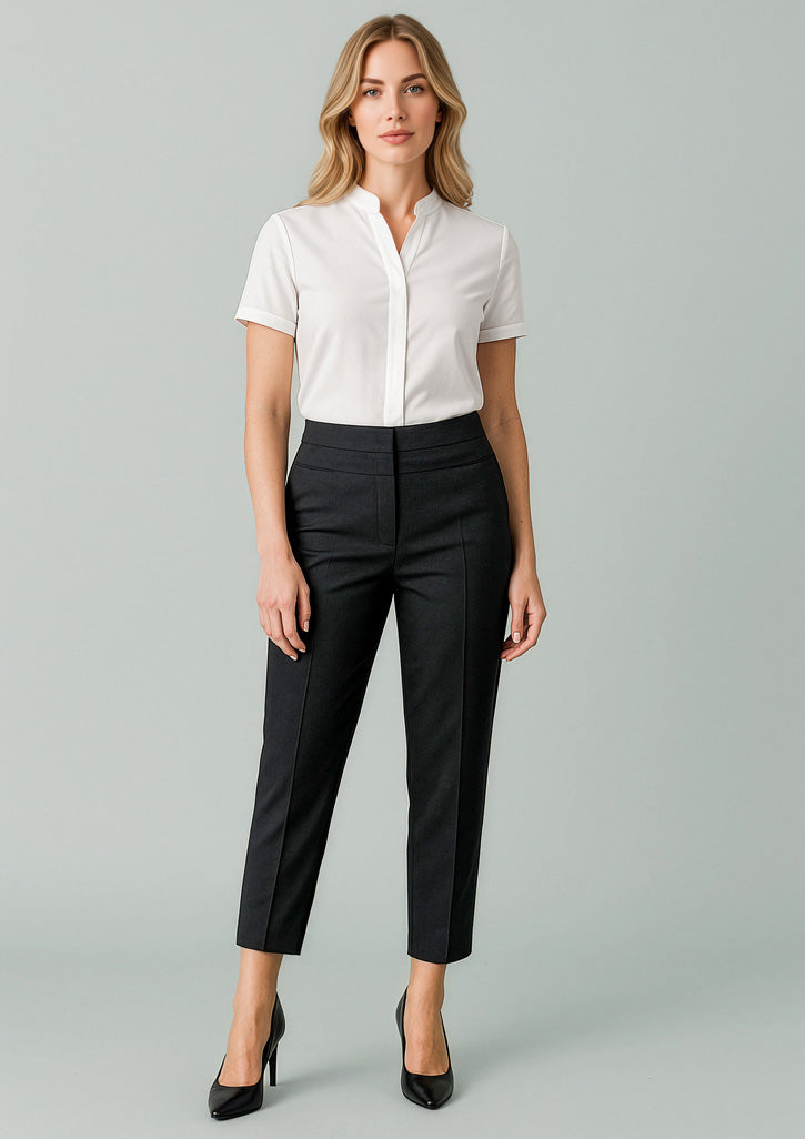 UA-RGP406L Womens Renew 7/8 Mid-Waist Slim Leg Pant Black