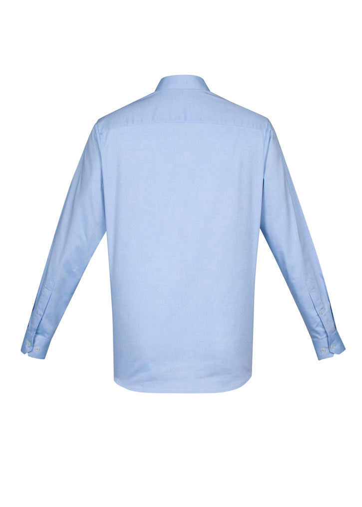 EC-S016ML Mens Camden Long Sleeve Shirt Blue