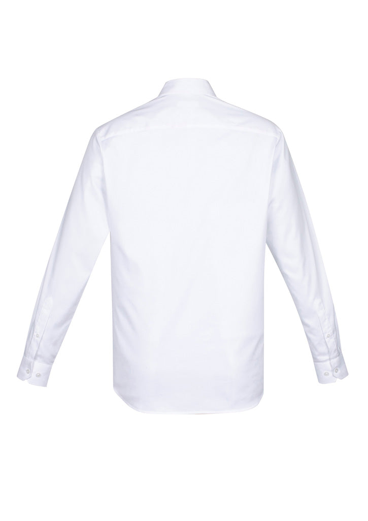 EC-S016ML Mens Camden Long Sleeve Shirt White