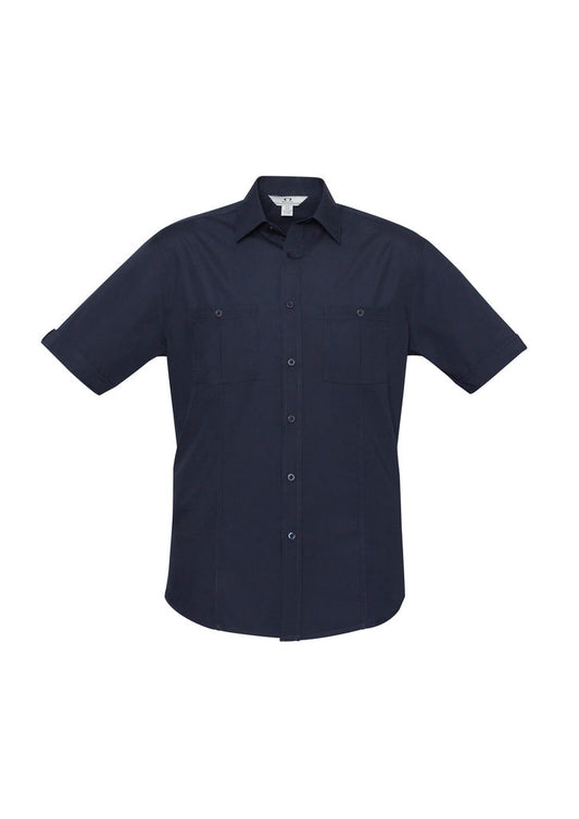 LS-S306MS MENS BONDI S/S SHIRT - NAVY