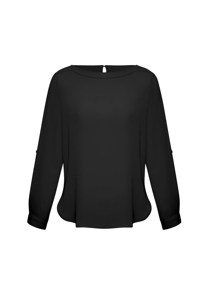 S828LL Womens Madison Boatneck Top