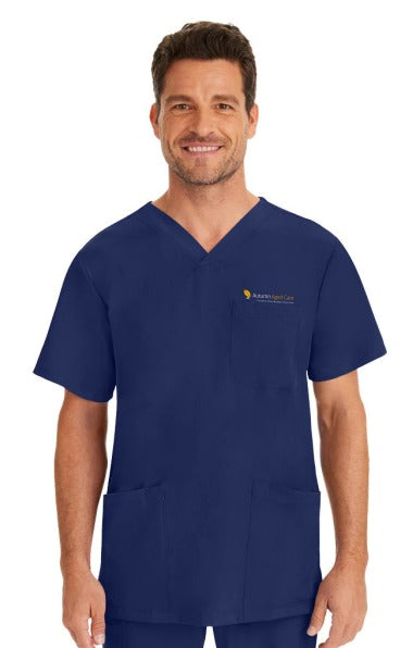 AC-2590 Men's Mathew Scrub Top Navy