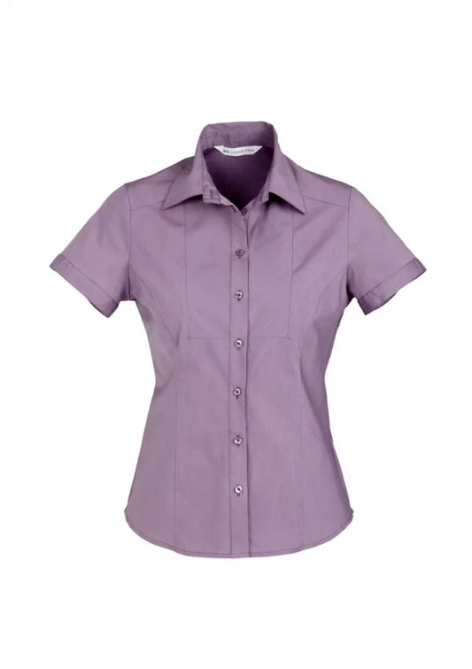 S122LS Ladies Chevron Short Sleeve Shirt