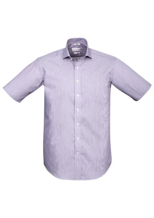 41712 Calais Mens Short Sleeve Shirt - Purple Reign