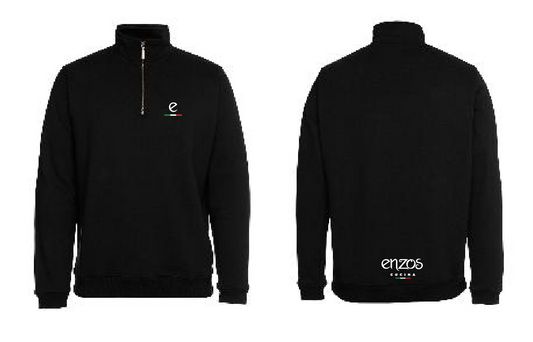 EC-S3FSZ C of C Brass 1/2 Zip Sweat Black