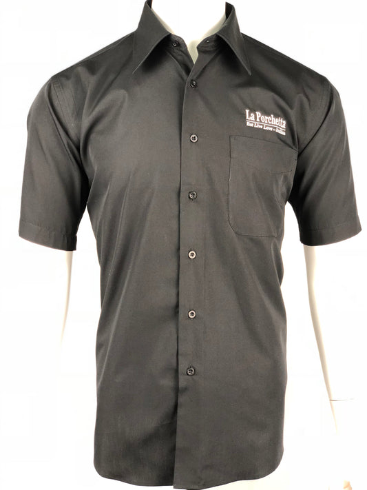 LPSH715 MANAGER S/SLEEVE SHIRT - BLACK