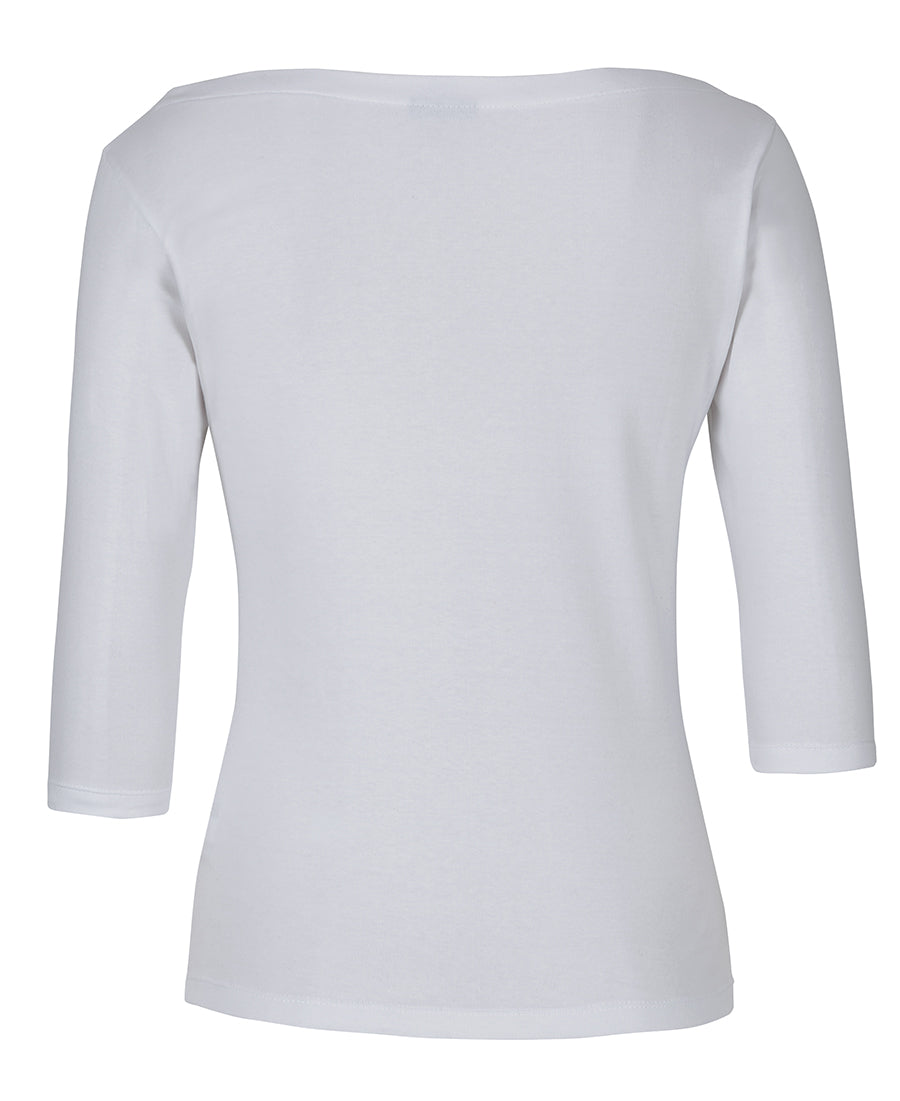 1BT3 - C OF C LADIES 3/4 SLEEVE BOAT NECK TEE