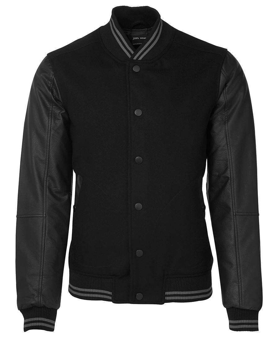 3BLJ - ART LEATHER BASEBALL JACKET